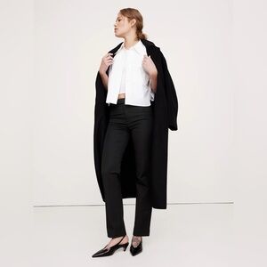 NWT Banana Republic Sloan Black Straight Fit Pants, size 4 Petite
